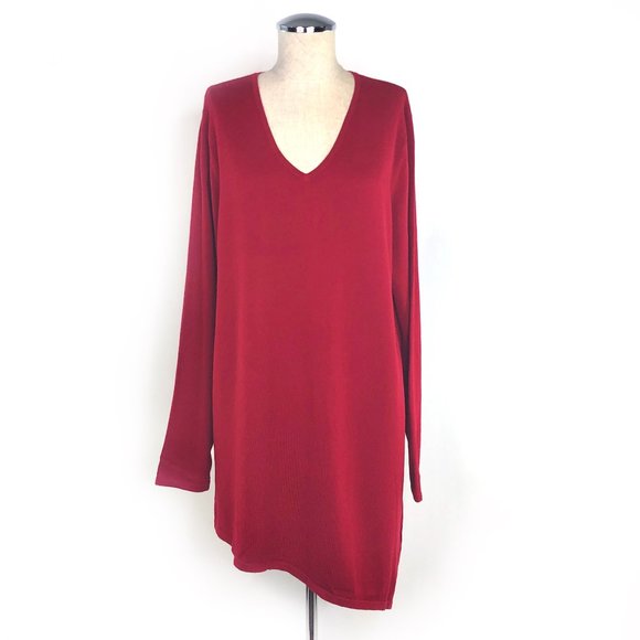 SUSAN GRAVER Asymmetrical Sweater Tunic #BC13 - Picture 2 of 9